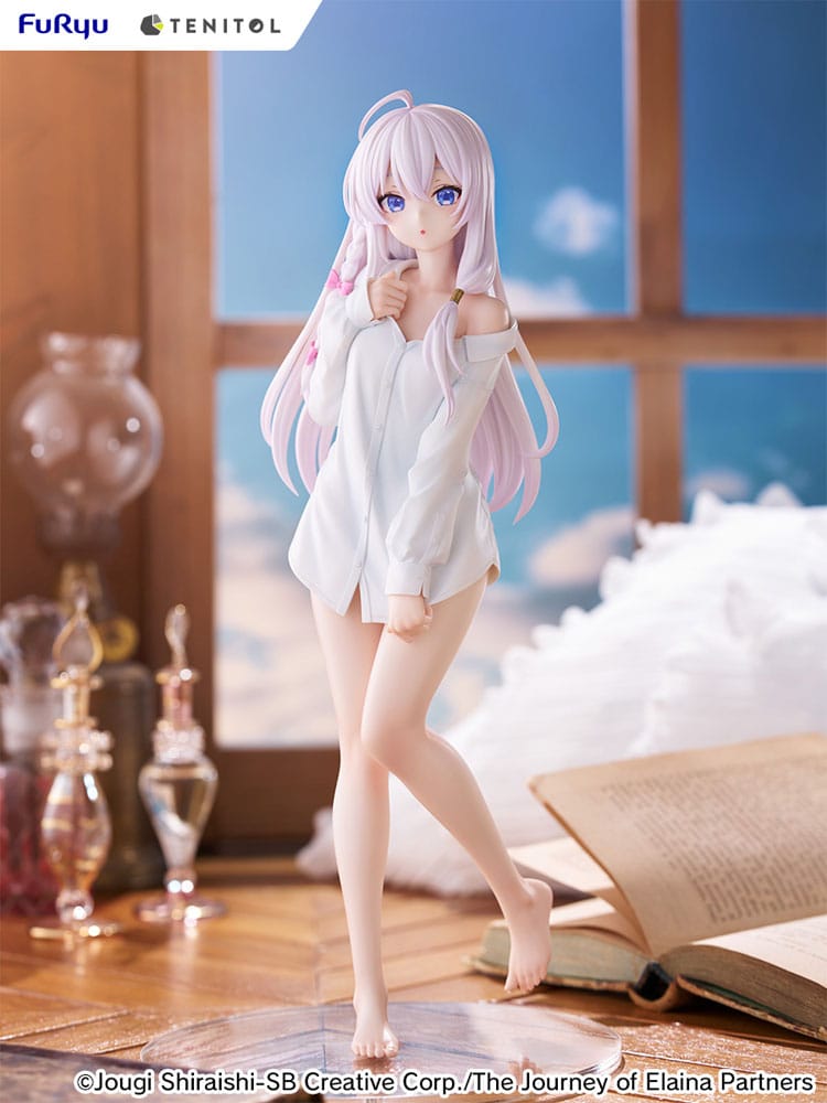 PREORDINE+ 03/2026 Wandering Witch: The Journey of Elaina Tenitol Tall PVC Statue Elania Shirt Ver. 30 cm