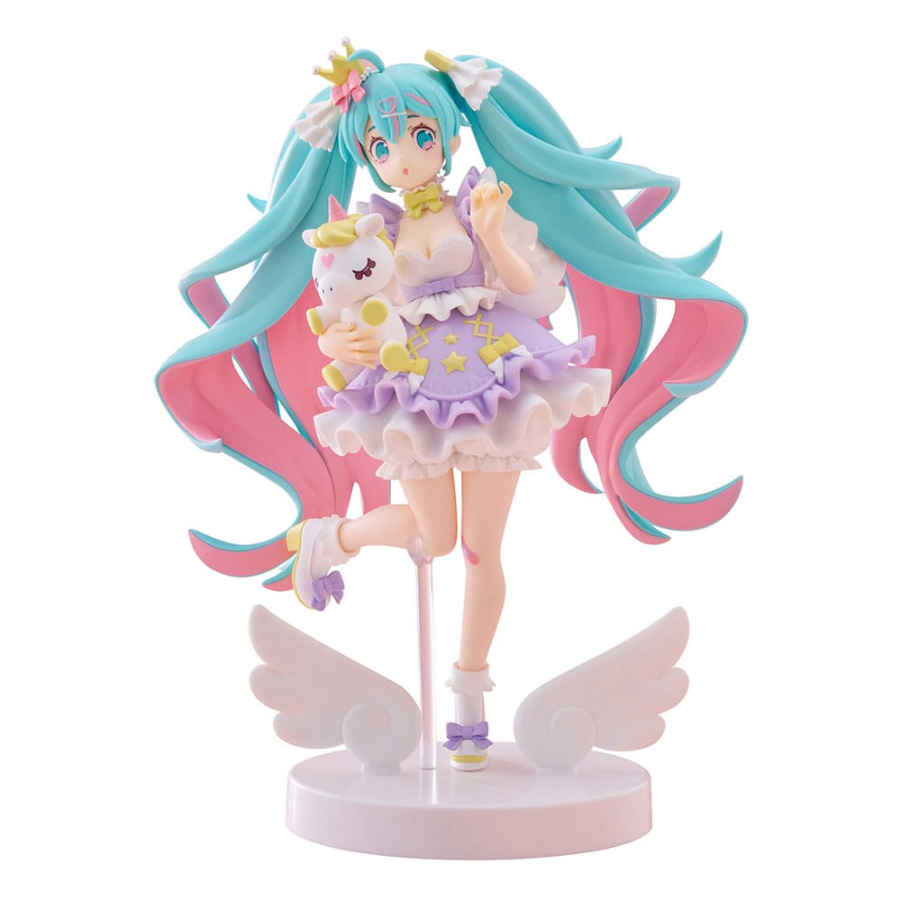 SU ORDINAZIONE Hatsune Miku Tenitol PVC Statue Hatsune Miku Yumekawa Princess Lavender Ver. 21 cm ESAURITO