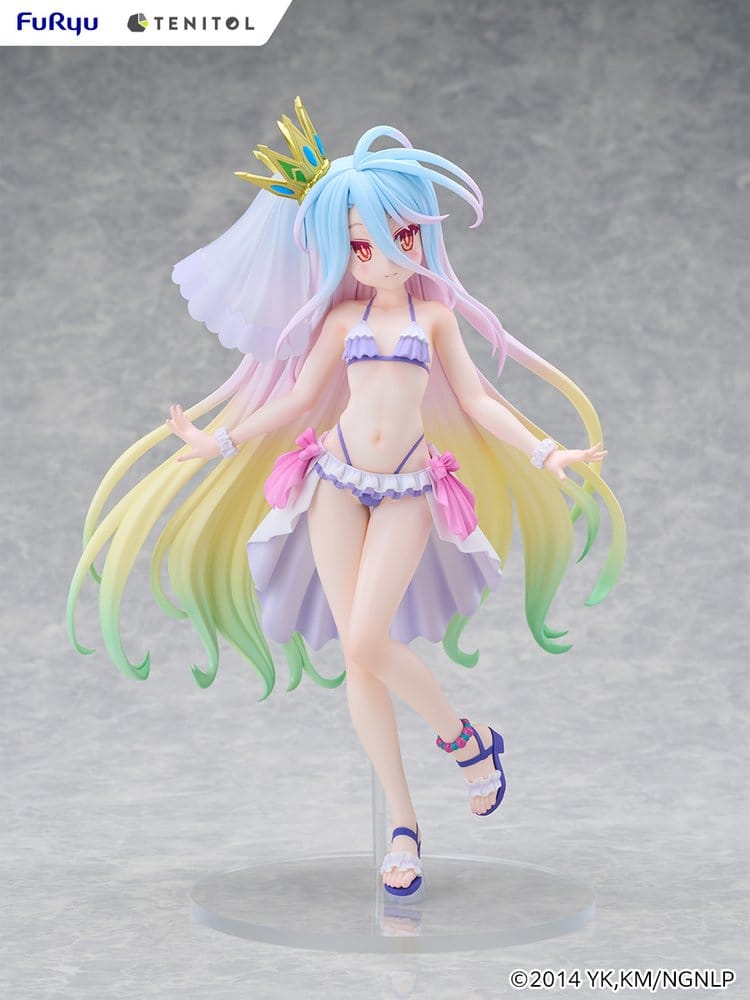 PREORDINE+ 09/2027 No Game No Life Tenitol Tall PVC Figure Shiro swimwear dress Ver. 29 cm