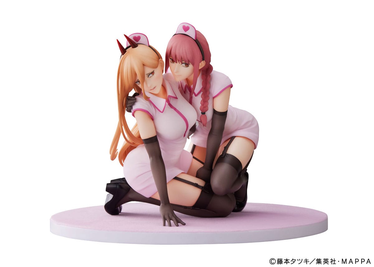 MADE TO ORDER Chainsaw Man PVC Statue 1/7 Power & Makima Nurse Ver. 14 cm *SPECIAL PRICE*