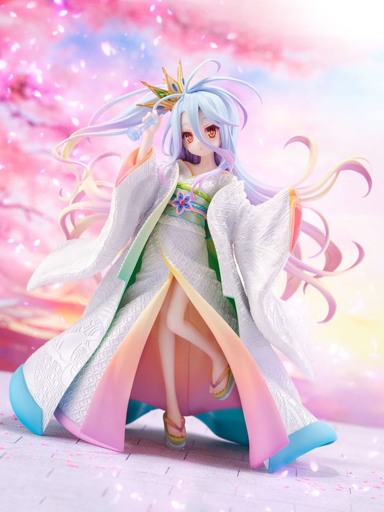 PREORDINE ESAURITO No Game no Life PVC Statue 1/7 Shiro -Shiromuku- 23 cm (PREORDINE NON CANCELLABILE)