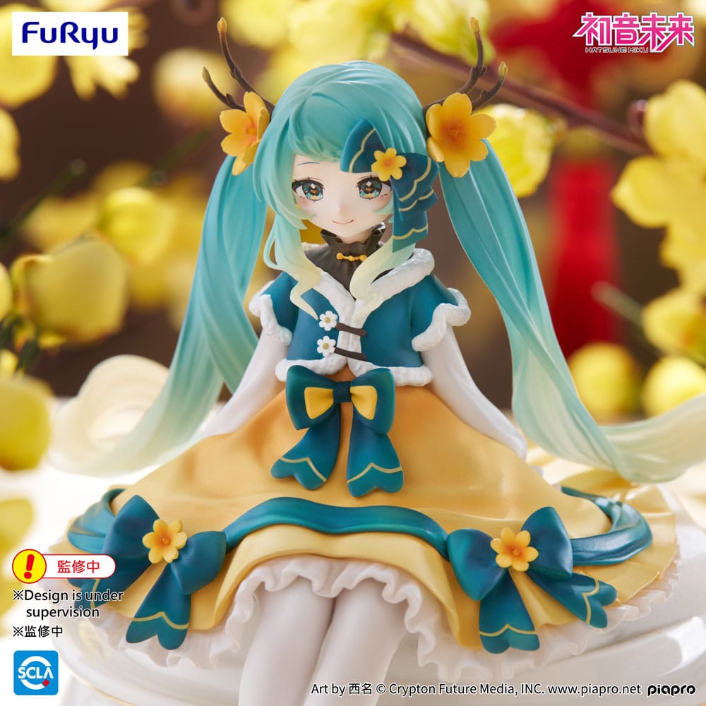 PREORDINE+ 10/2025 Hatsune Miku Noodle Stopper PVC Statue Hatsune Miku 2025 Chinese New Year Ver. 14 cm