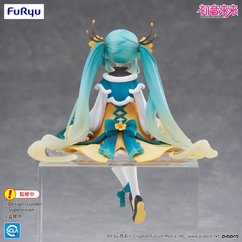 PREORDINE+ 10/2025 Hatsune Miku Noodle Stopper PVC Statue Hatsune Miku 2025 Chinese New Year Ver. 14 cm