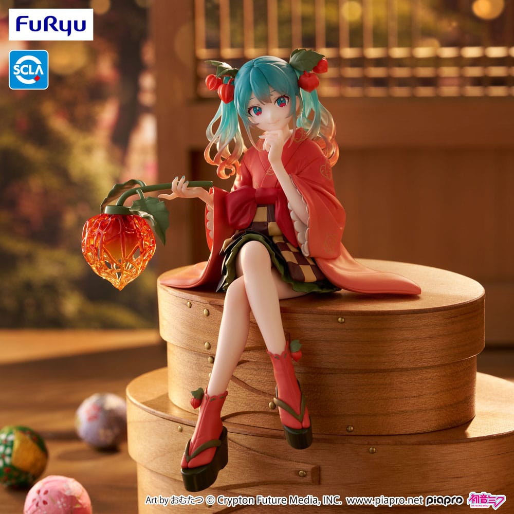 PREORDINE+ 11/2025 Hatsune Miku Noodle Stopper PVC Statue Flower Fairy Winter Cherry 15 cm