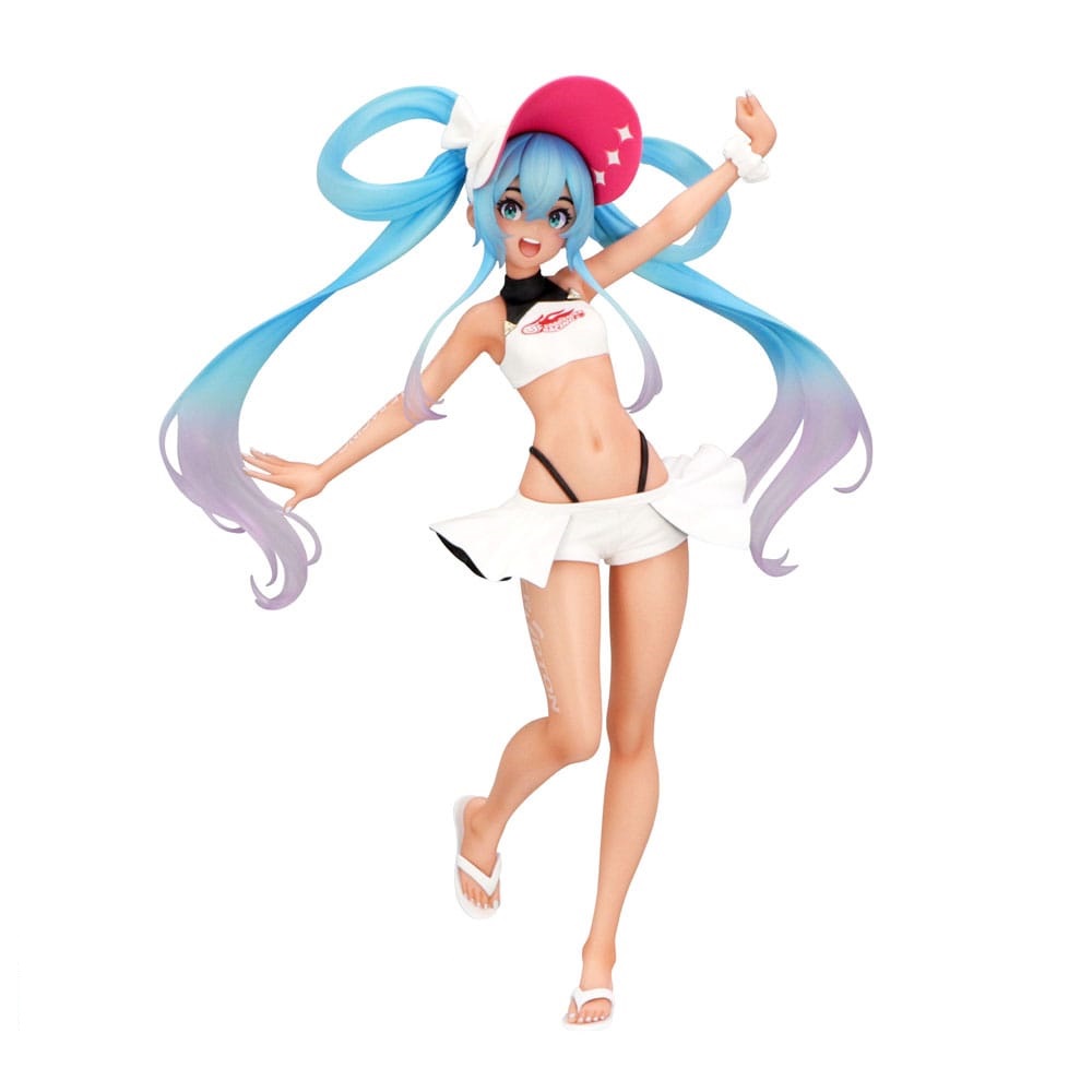 PREORDINE+ 11/2025 Hatsune Miku GT Project Trio-Try-iT PVC Statue Racing Miku 2024 Summer Holiday Ver. 21 cm