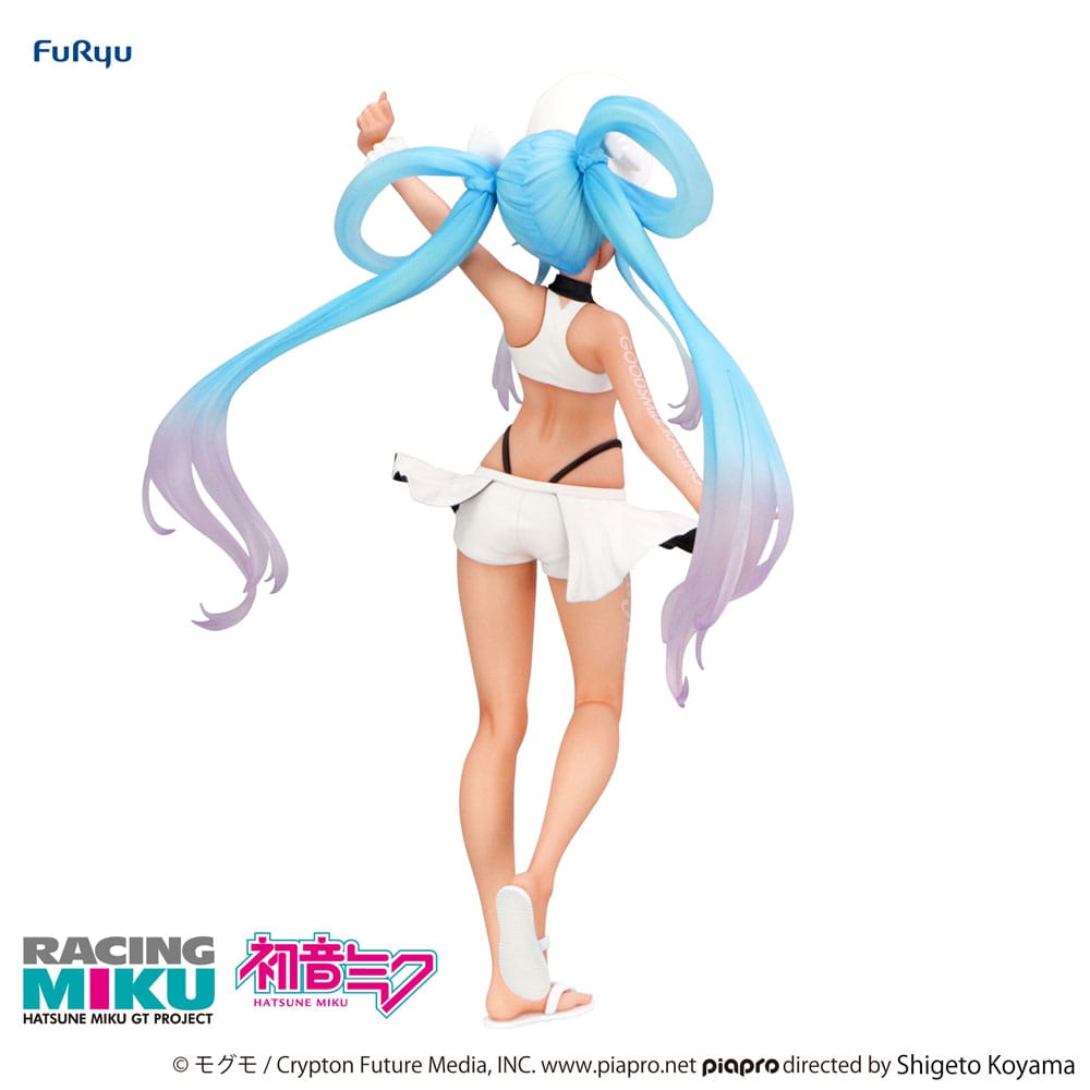 PREORDINE+ 11/2025 Hatsune Miku GT Project Trio-Try-iT PVC Statue Racing Miku 2024 Summer Holiday Ver. 21 cm