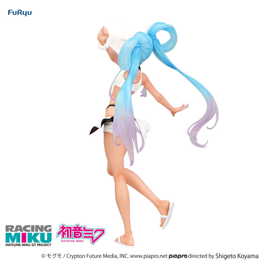 PREORDINE+ 11/2025 Hatsune Miku GT Project Trio-Try-iT PVC Statue Racing Miku 2024 Summer Holiday Ver. 21 cm