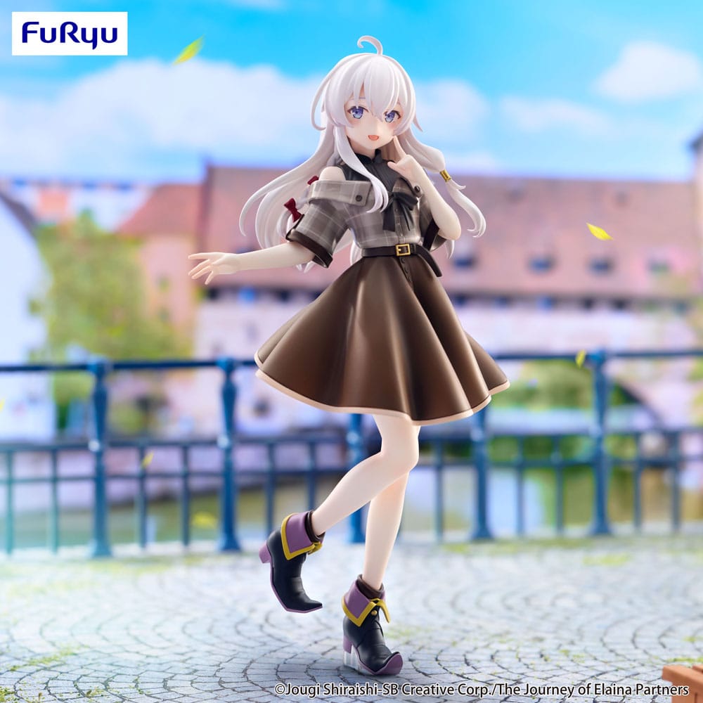 PREORDINE+ 11/2025 Wandering Witch: The Journey of Elaina Trio-Try-iT PVC Statue Elaina Brown Outfit Ver. 22 cm