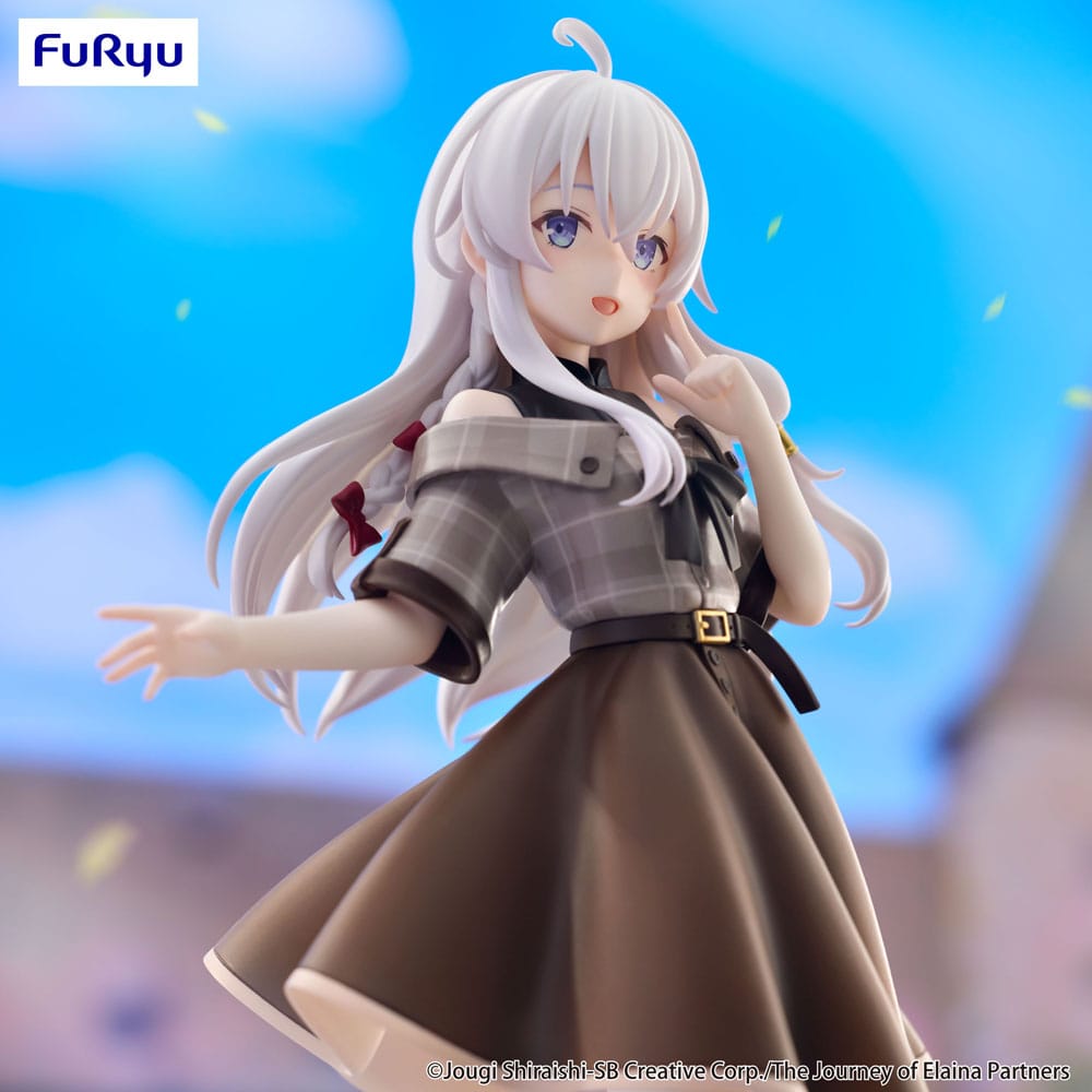 PREORDINE+ 11/2025 Wandering Witch: The Journey of Elaina Trio-Try-iT PVC Statue Elaina Brown Outfit Ver. 22 cm