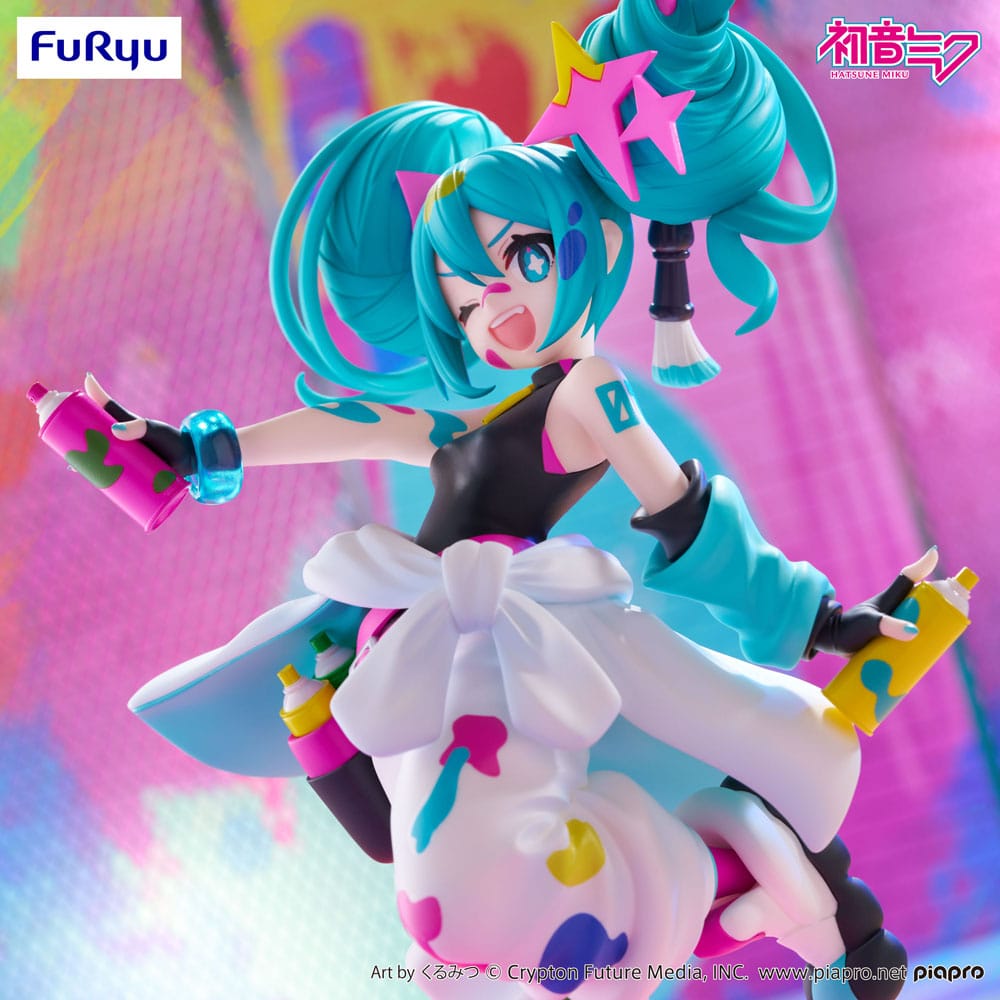 PREORDINE+ 12/2025 Hatsune Miku Trio-Try-iT PVC Statue Miku Paint Girl 19 cm