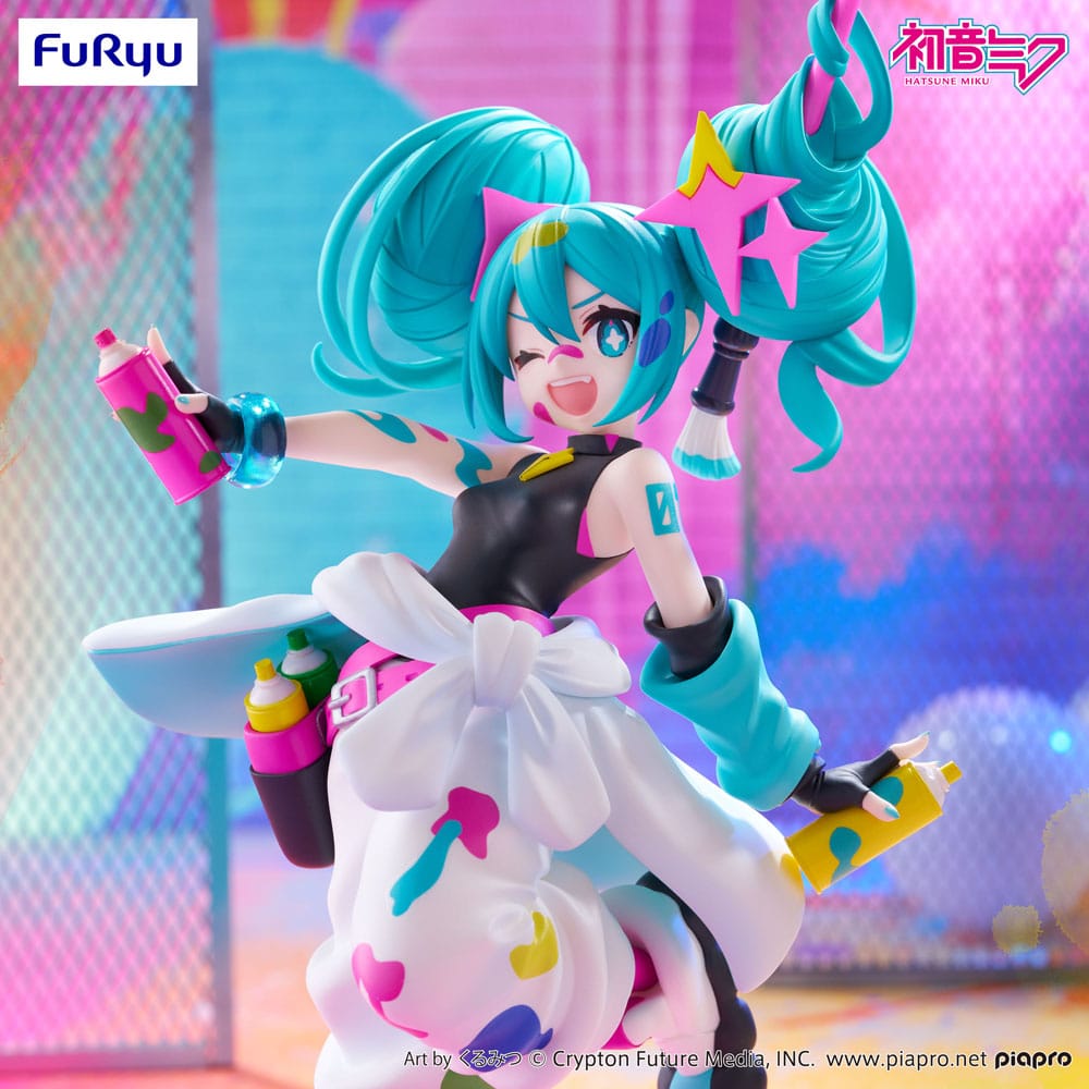 PREORDINE+ 12/2025 Hatsune Miku Trio-Try-iT PVC Statue Miku Paint Girl 19 cm