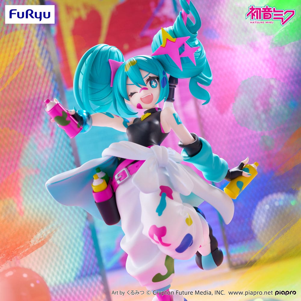 PREORDINE+ 12/2025 Hatsune Miku Trio-Try-iT PVC Statue Miku Paint Girl 19 cm