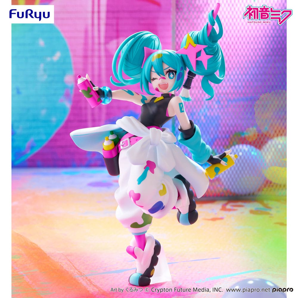 PREORDINE+ 12/2025 Hatsune Miku Trio-Try-iT PVC Statue Miku Paint Girl 19 cm