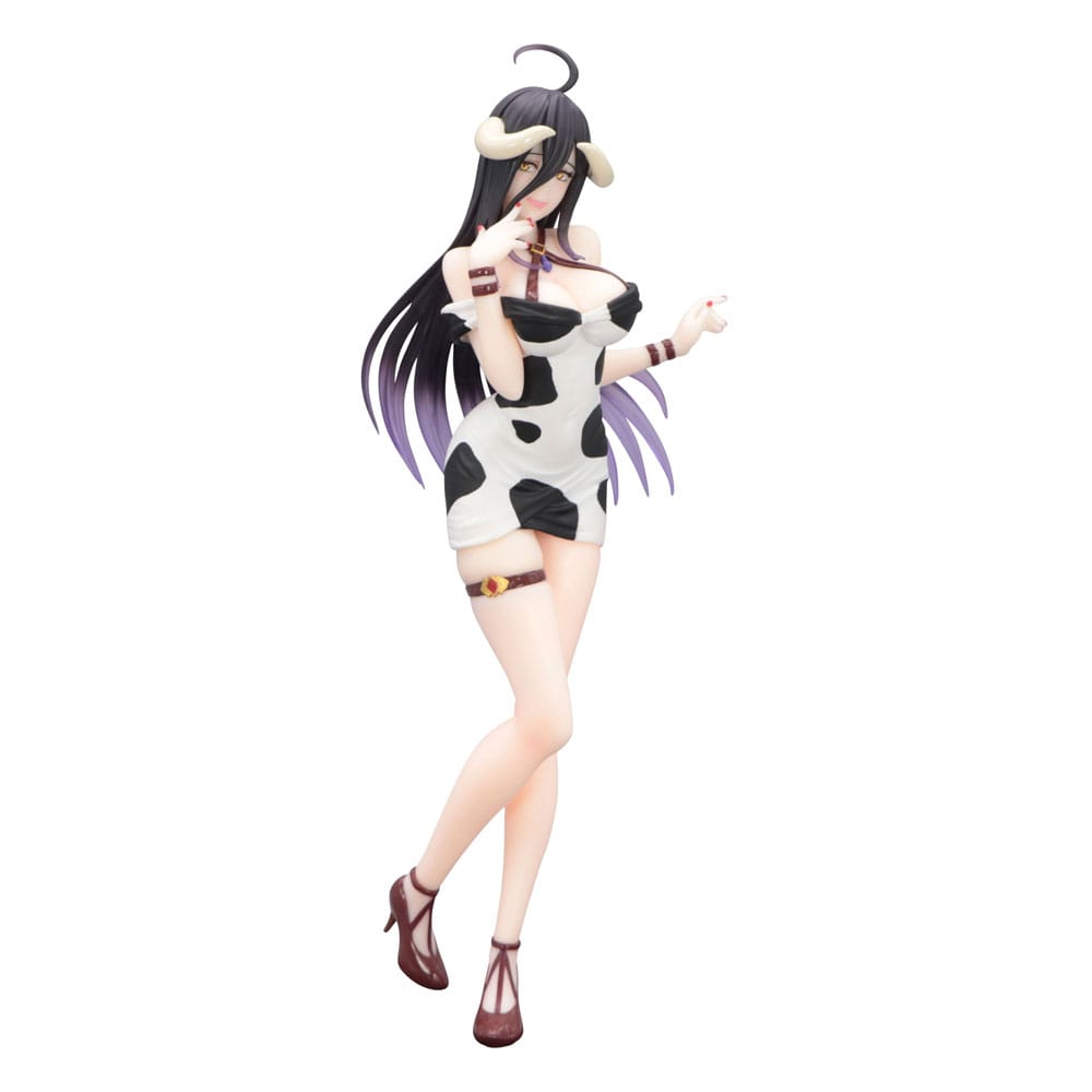 SU ORDINAZIONE Overlord Trio-Try-iT PVC Statue Albedo Mini Dress Cow Pattern Ver. 21 cm