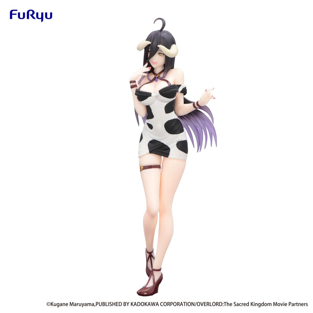 PREORDINE+ 12/2025 Overlord Trio-Try-iT PVC Statue Albedo Mini Dress Cow Pattern Ver. 21 cm