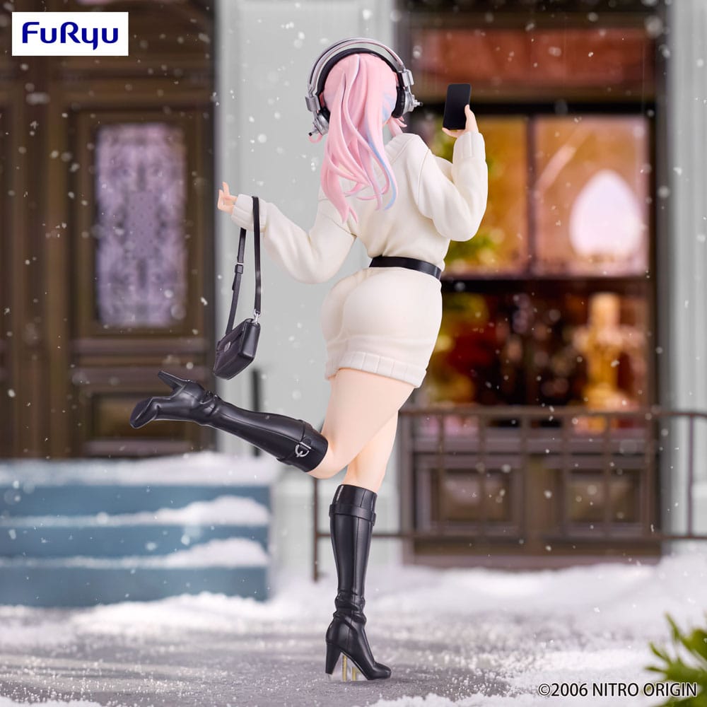 IN STOCK Super Sonico Trio-Try-iT PVC Statue Winter Memory Ver. 21 cm