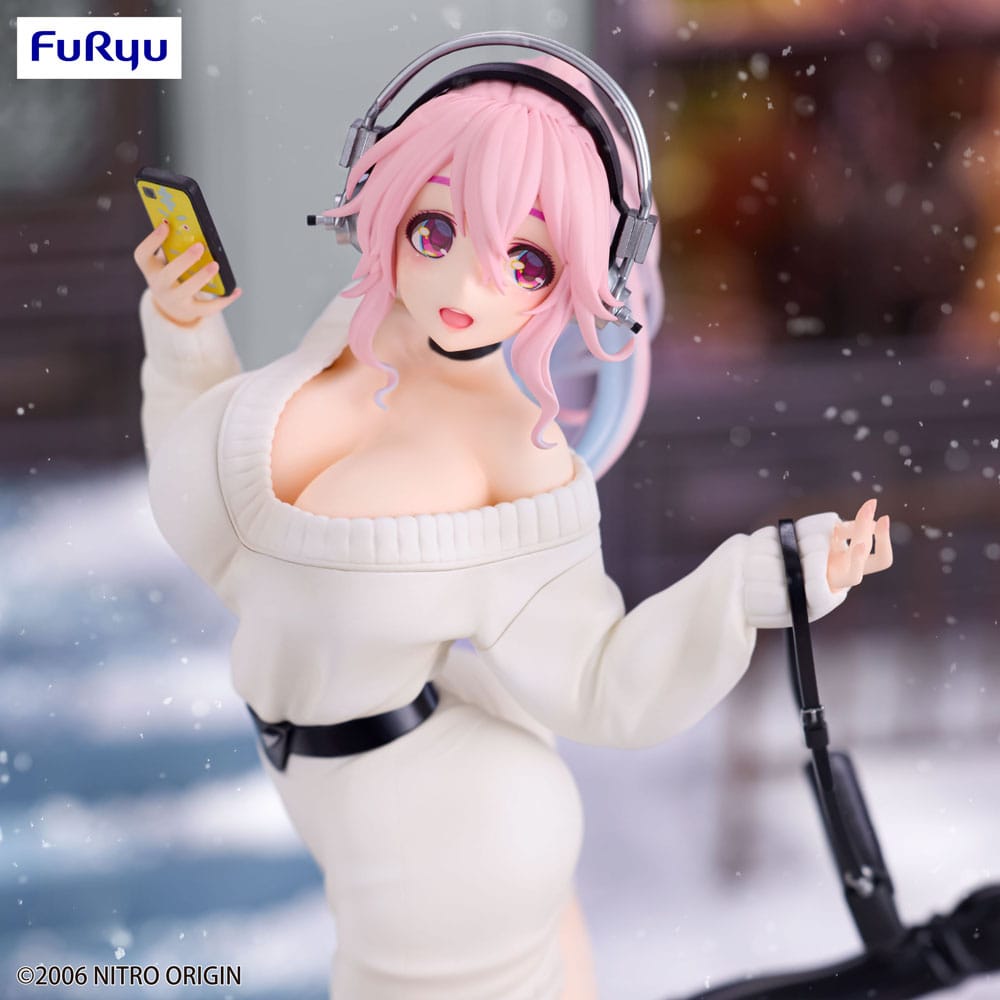 IN STOCK Super Sonico Trio-Try-iT PVC Statue Winter Memory Ver. 21 cm
