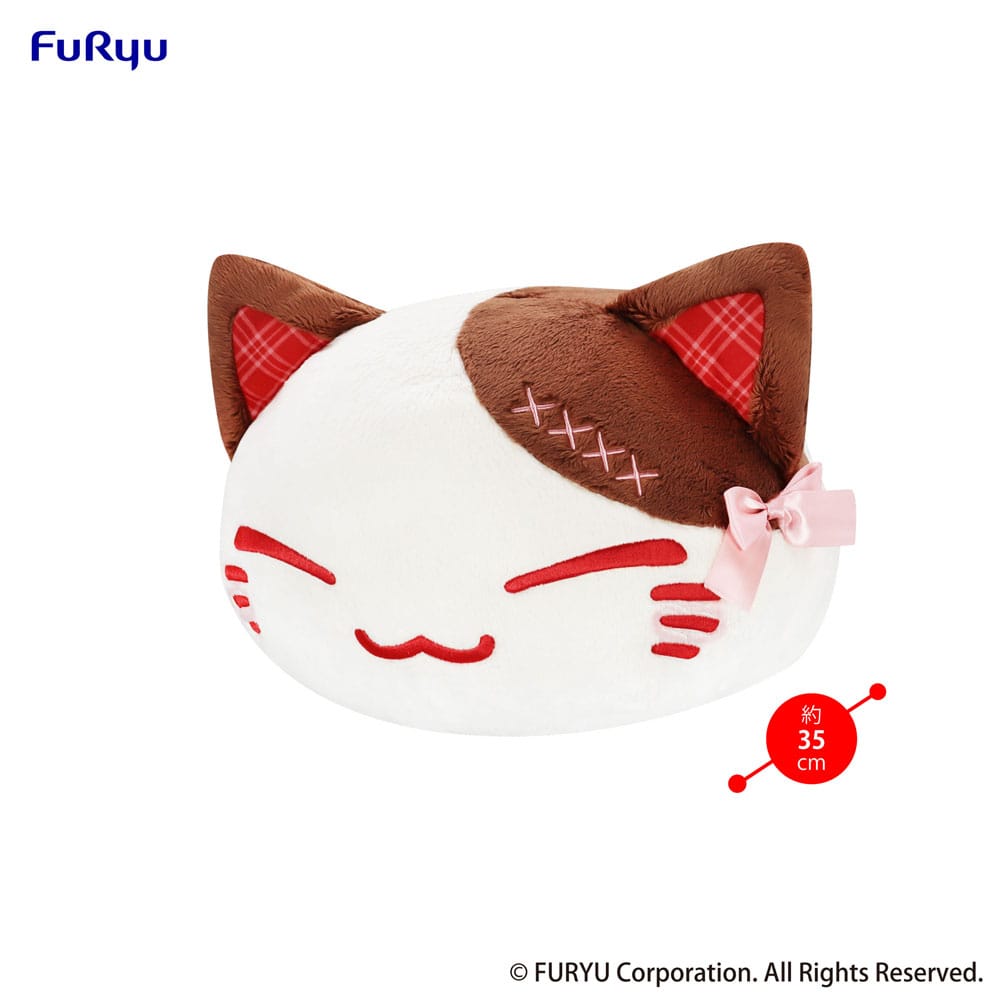 🧪 LAB | SU ORDINAZIONE Nemuneko Cat Sweet Big Plush Figure Brown 35 cm