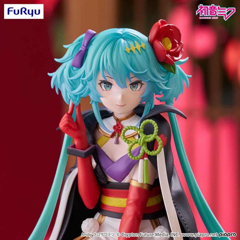 VORBESTELLUNG+ 06/2026 Hatsune Miku Nudelstopper PVC-Statue Blumenfee Kamelie 15 cm