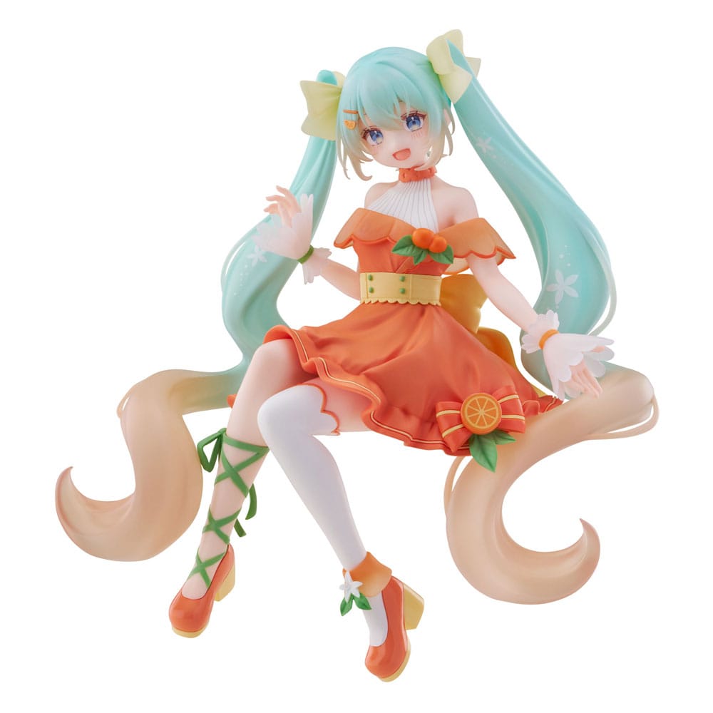 VORBESTELLUNG+ 06/2026 Hatsune Miku Nudelstopper PVC-Statue Blume Hatsune Miku Citrus Ver. 14 cm