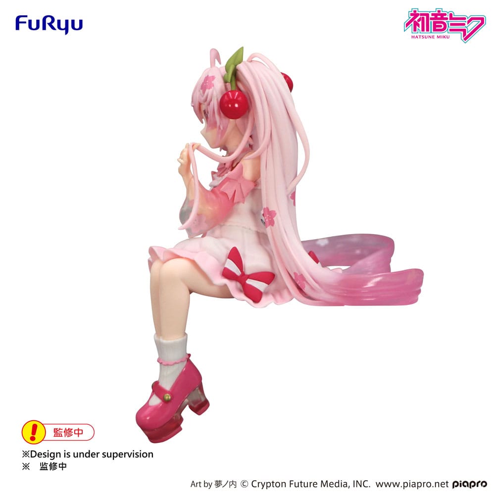 VORBESTELLUNG+ 07/2026 Hatsune Miku Nudelstopper PVC-Statue Sakura Miku 2025 Wink Ver. 14 cm