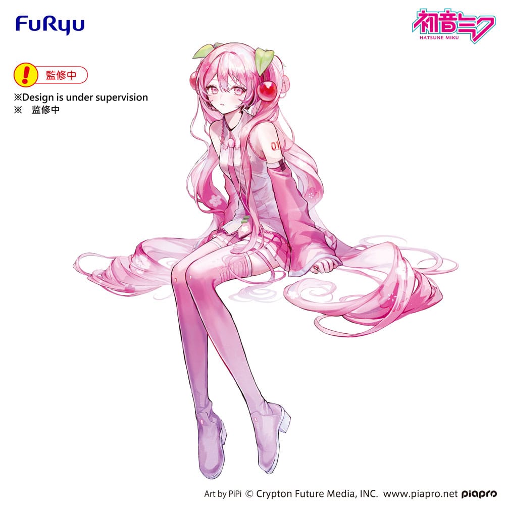 SU ORDINAZIONE Hatsune Miku Noodle Stopper PVC Statue Sakura Miku 2026 14 cm