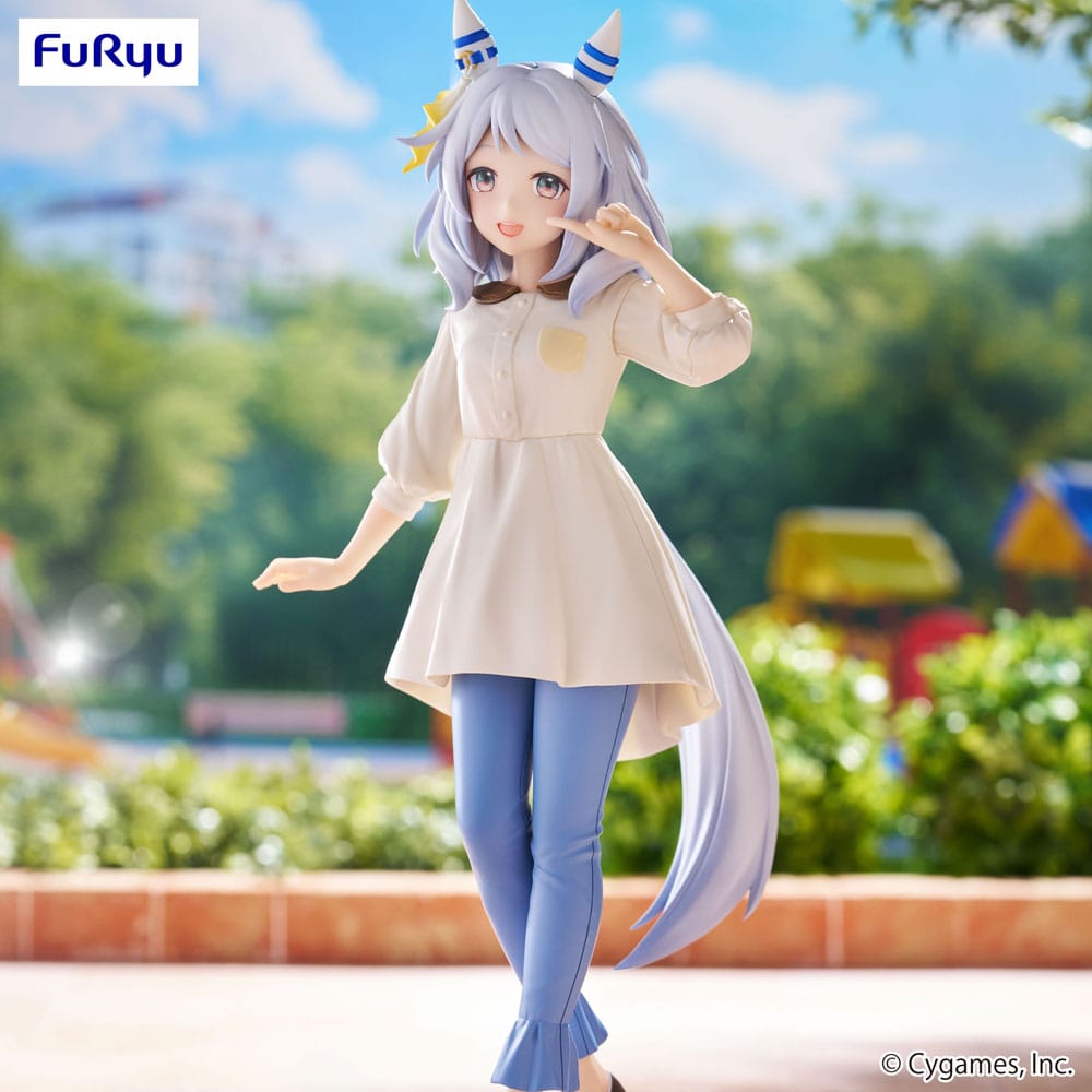 SU ORDINAZIONE Uma Musume Pretty Derby Trio-Try-iT PVC Statue Hishi Miracle 21 cm