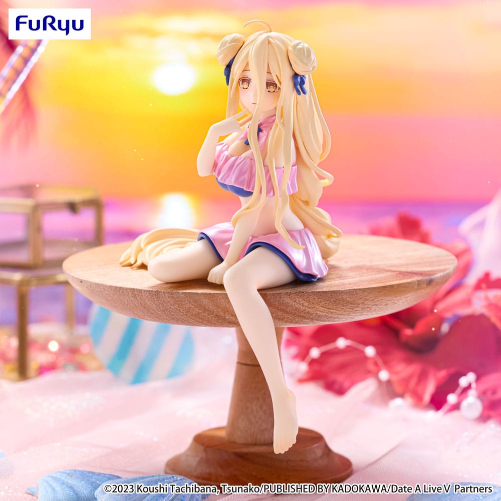 PREORDINE+ 08/2026 Date A Live V Noodle Stopper PVC Statue Mukuro Hoshimiya Swimsuit Pastel Pink Color Ver. 13 cm