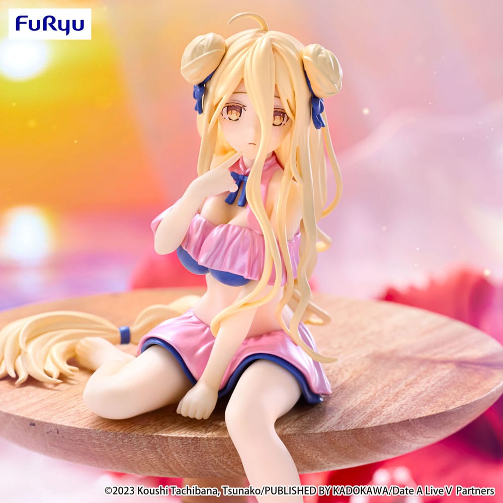 PREORDINE+ 08/2026 Date A Live V Noodle Stopper PVC Statue Mukuro Hoshimiya Swimsuit Pastel Pink Color Ver. 13 cm