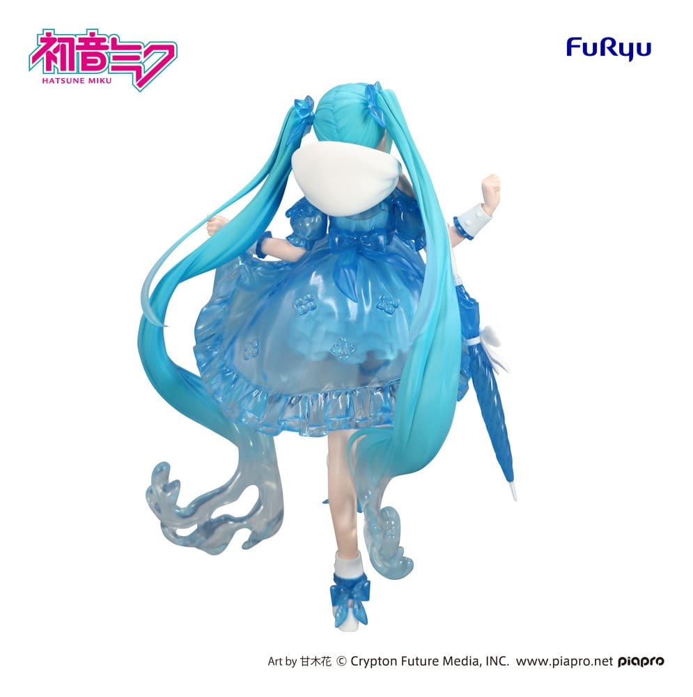 SU ORDINAZIONE Hatsune Miku Trio-Try-iT PVC Statue Miku Rainy Dance 19 cm