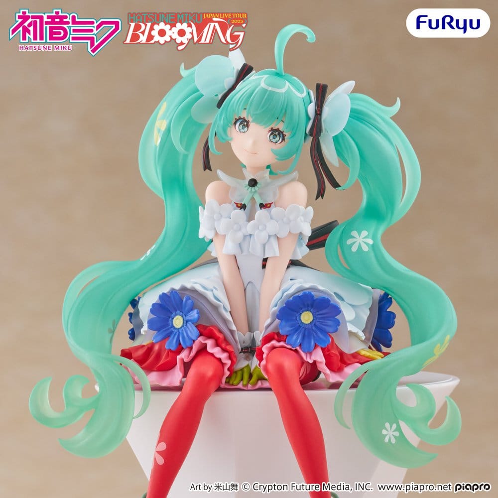 SU ORDINAZIONE Hatsune Miku Noodle Stopper PVC Statue Hatsune Miku Japan Live Tour 2025 Blooming 14 cm