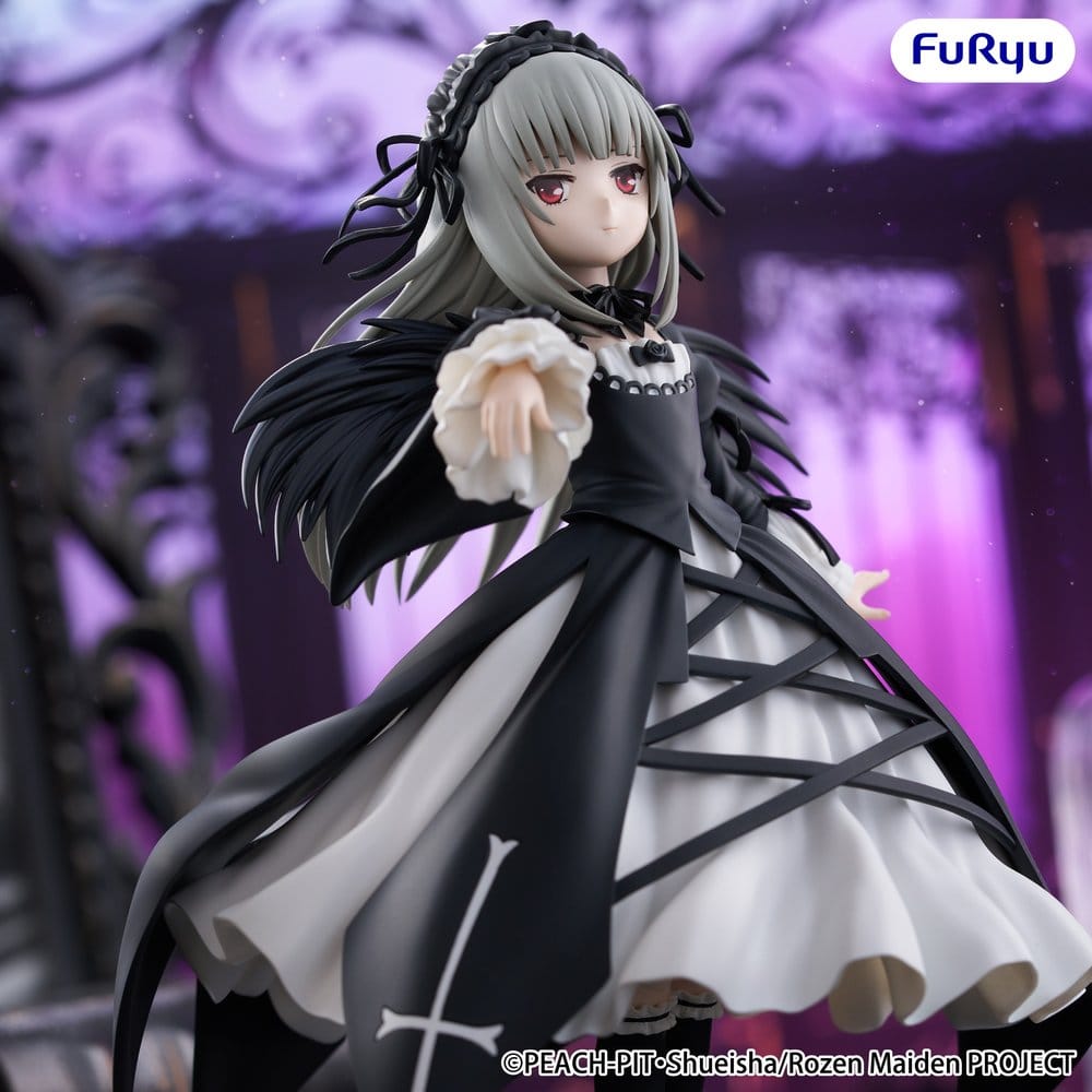 SU ORDINAZIONE Rozen Maiden Trio-Try-iT PVC Statue Suigintou 18 cm