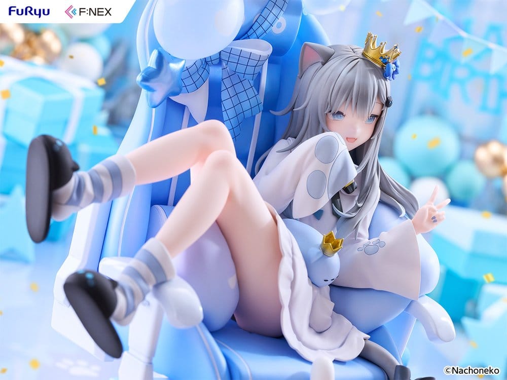PREORDINE+ 09/2027 Virtual YouTuber F:NEX PVC Figure 1/7 Nachoneko Birthday Ver. 24 cm