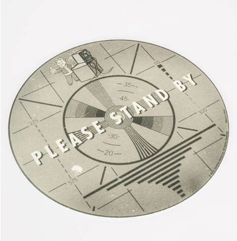 SU ORDINAZIONE Fallout Slip Mat Please Stand by Record 30 x 30 cm