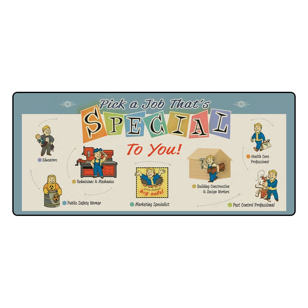 SU ORDINAZIONE Fallout XXL Mousepad Special