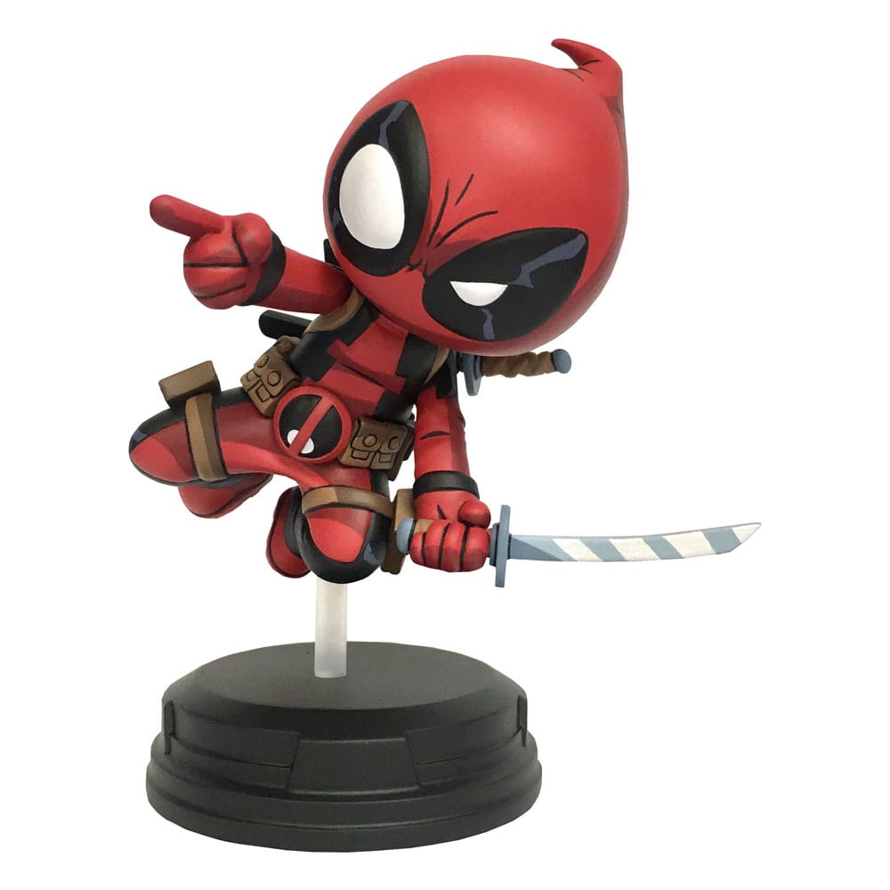 MADE TO ORDER Marvel Animated Statue Deadpool (Springend) 18 cm