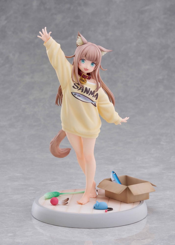SU ORDINAZIONE My Cat Is a Kawaii Girl Statue 1/6 Kinako Play With Ver. AmiAmi Limited Edition 21 cm