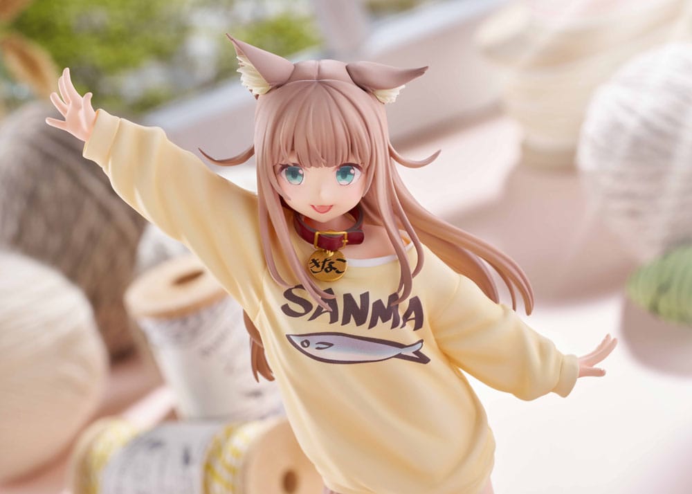 SU ORDINAZIONE My Cat Is a Kawaii Girl Statue 1/6 Kinako Play With Ver. AmiAmi Limited Edition 21 cm
