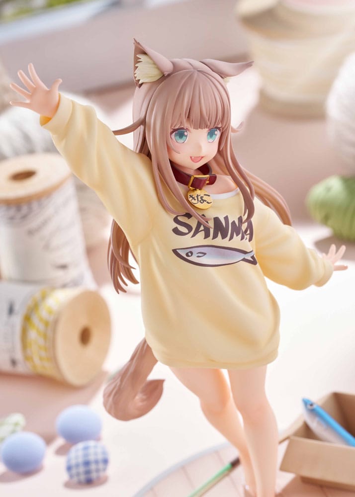 SU ORDINAZIONE My Cat Is a Kawaii Girl Statue 1/6 Kinako Play With Ver. AmiAmi Limited Edition 21 cm