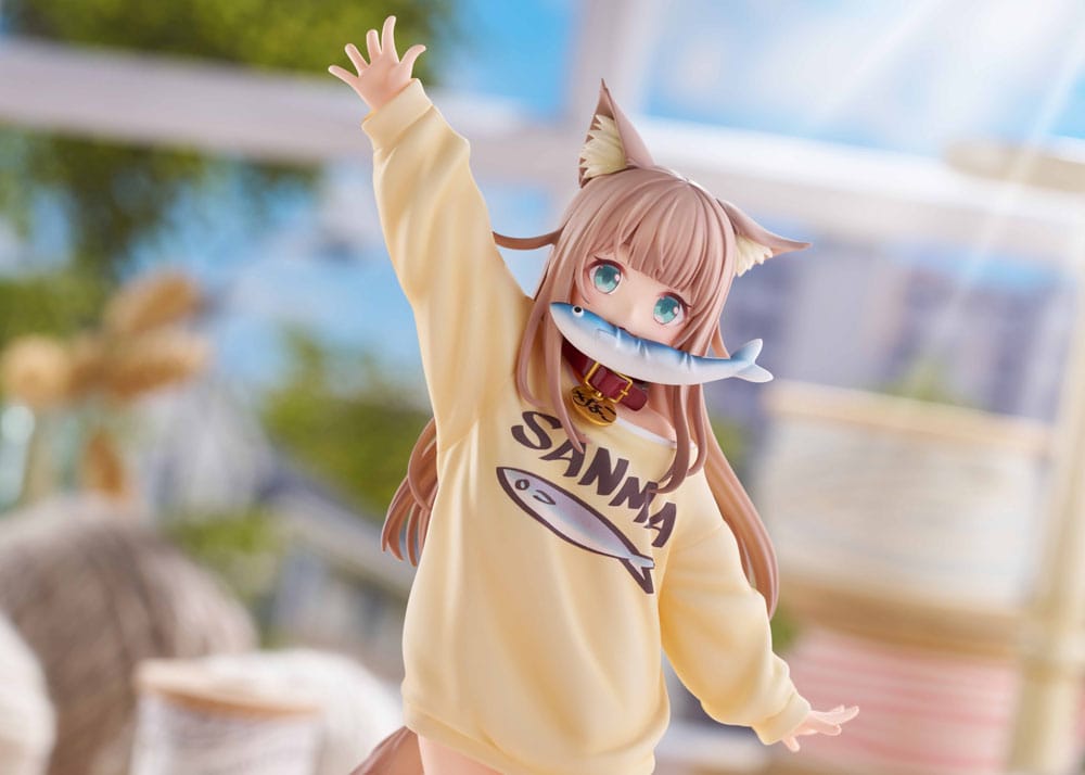 SU ORDINAZIONE My Cat Is a Kawaii Girl Statue 1/6 Kinako Play With Ver. AmiAmi Limited Edition 21 cm