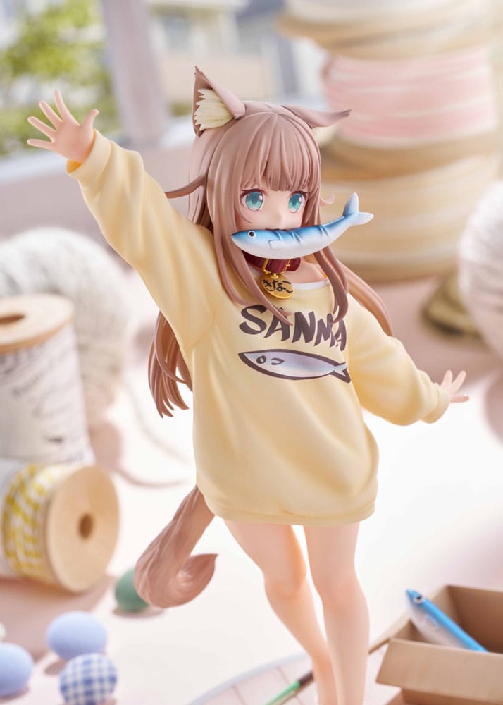 SU ORDINAZIONE My Cat Is a Kawaii Girl Statue 1/6 Kinako Play With Ver. AmiAmi Limited Edition 21 cm