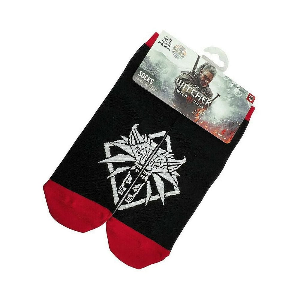 SU ORDINAZIONE The Witcher III: Wild Hunt Ankle Socks (Size 39-46) Wolf