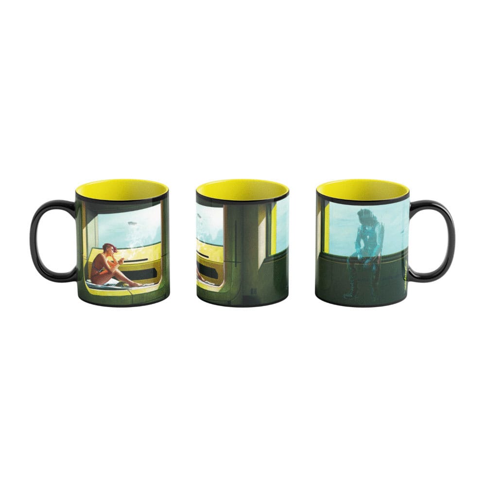 SU ORDINAZIONE Cyberpunk 2077 Game Art Chronicles Mug Artwork Inspired by Edward Hopper 450 ml