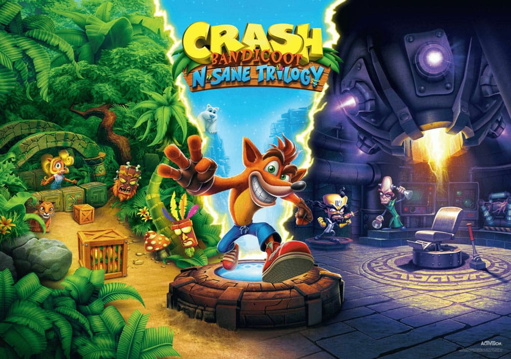 AUF BESTELLUNG HERGESTELLT: Crash Bandicoot N Sane Puzzle-Trilogie (1000 Teile)