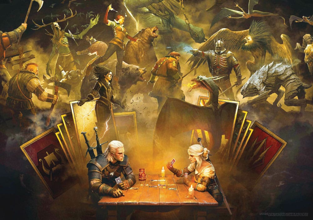 SU ORDINAZIONE The Witcher Puzzle Playing Gwent (1000 pieces)
