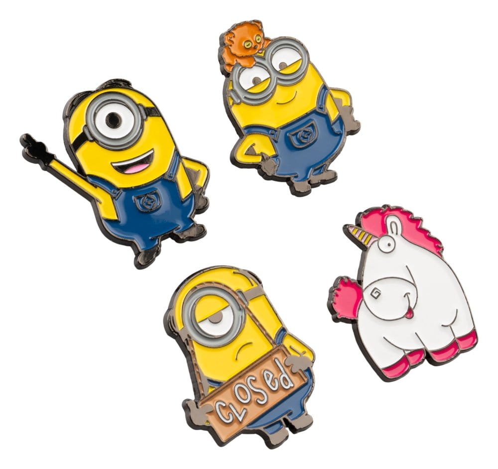 🧪 LAB | SU ORDINAZIONE Minions Pin Badges Set of 4