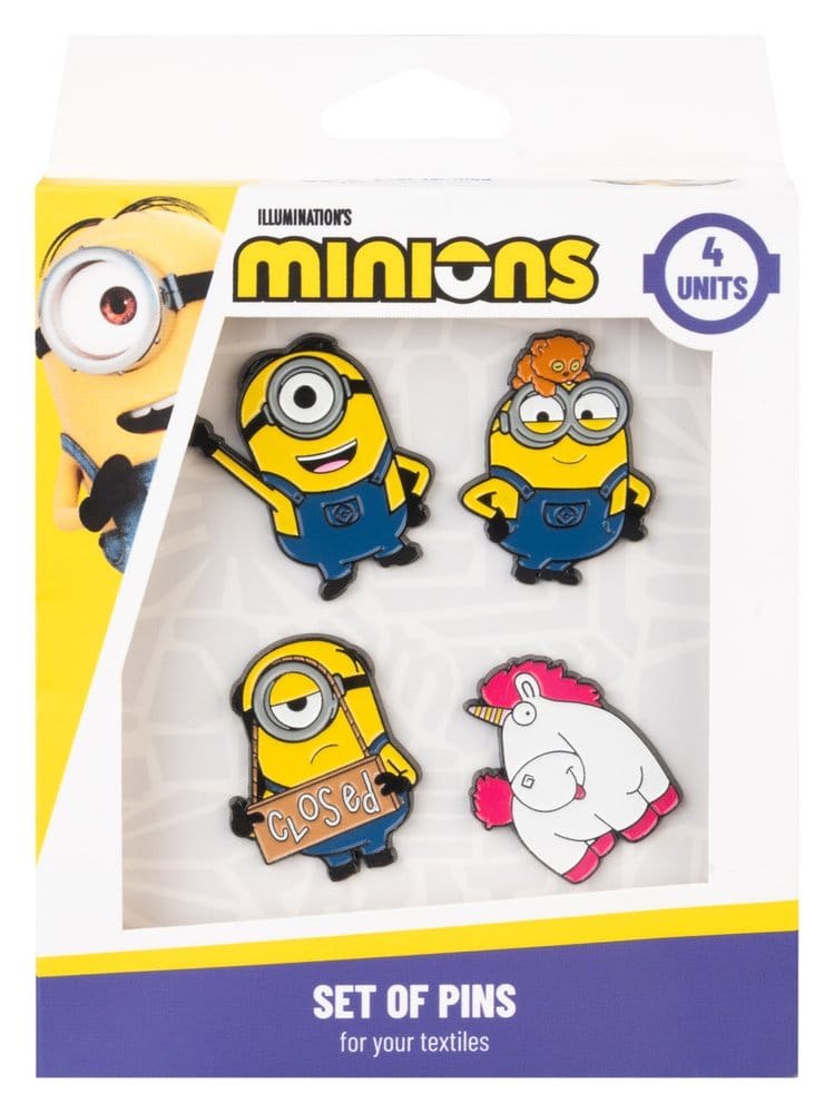 🧪 LAB | SU ORDINAZIONE Minions Pin Badges Set of 4
