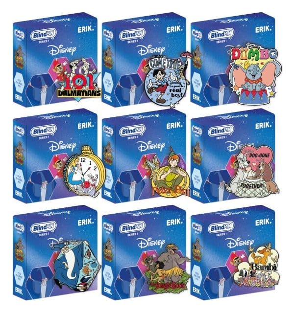 🧪 LAB | PREORDINE+ 05/2027 Disney Mystery Pins Series 2 Blind Box Display (24)