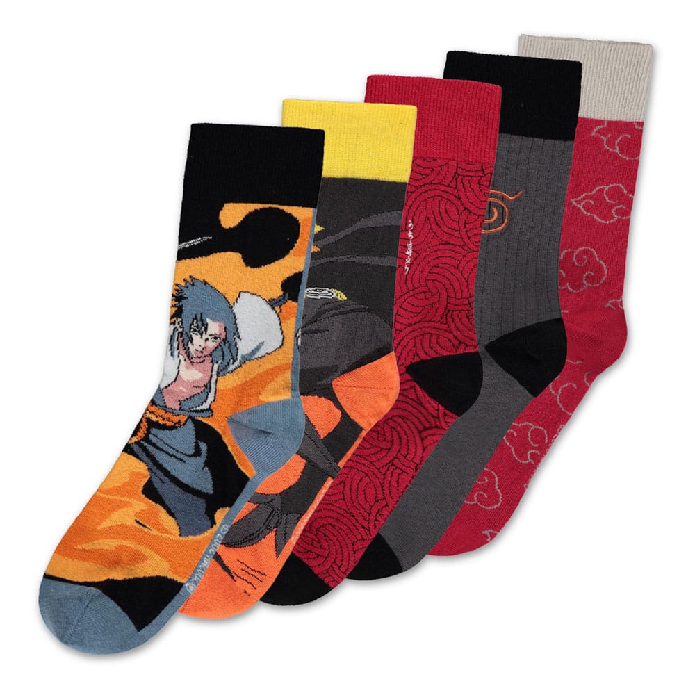 SU ORDINAZIONE Naruto Shippuden Socks 5-Pack 35-38