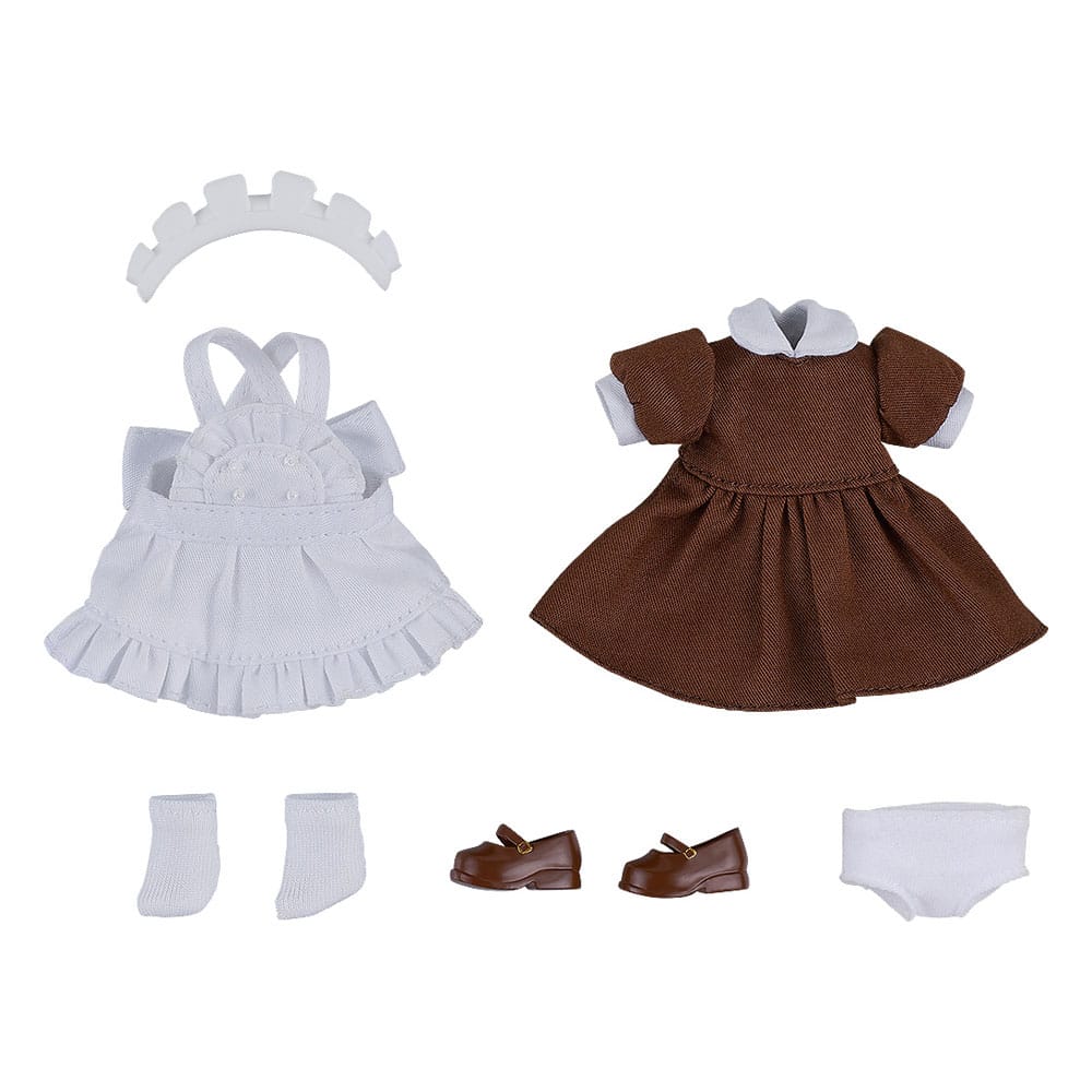 SU ORDINAZIONE Original Character for Nendoroid Doll Figures Outfit Set: Maid Outfit Mini (Brown) *PREZZO SPECIALE*